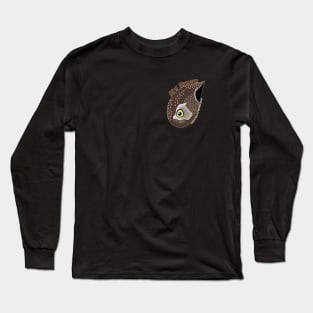 Northern Pygmy-owl (Large Text) Long Sleeve T-Shirt